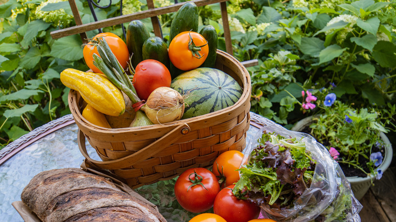 CSA Basket of produce