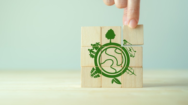 Eco friendly earth symbol