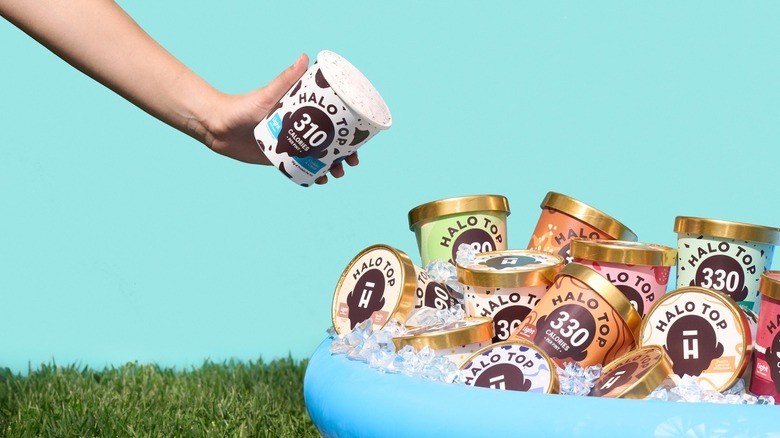 Kiddie pool of Halo Top ice cream