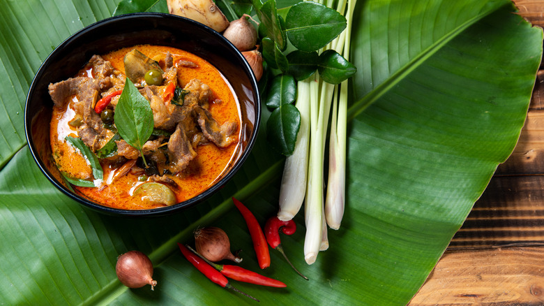 Bowl of Thai red curry