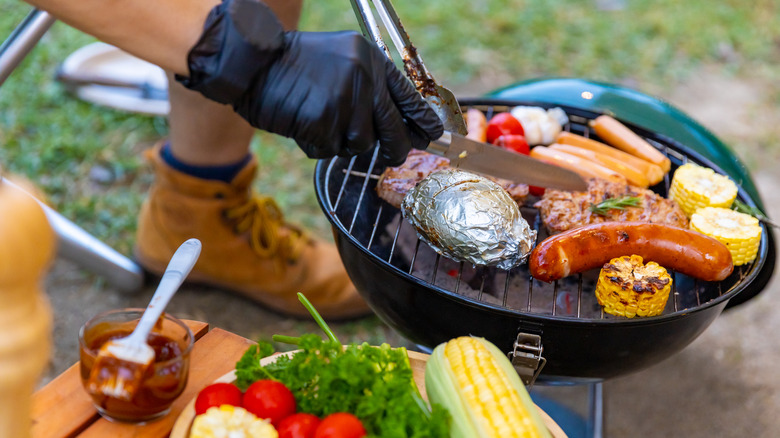 charcoal camping grill 