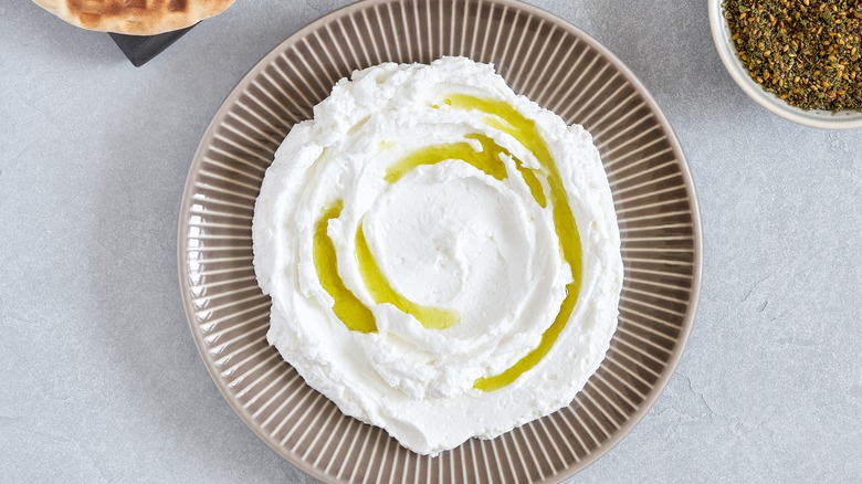 Greek yogurt and cream cheese mixture