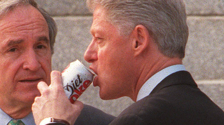 Bill Clinton drinks Diet Coke