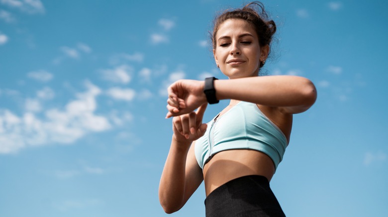 Woman exercising