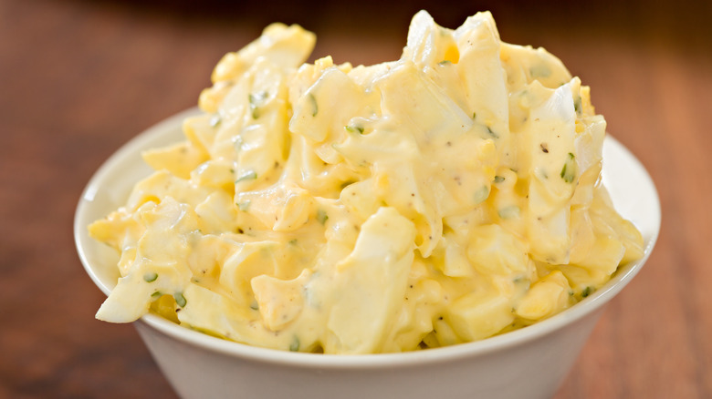 Bowl of egg salad