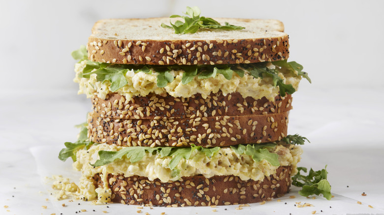 Egg salad sandwiches