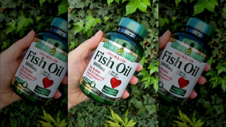 Bottle of fish oil