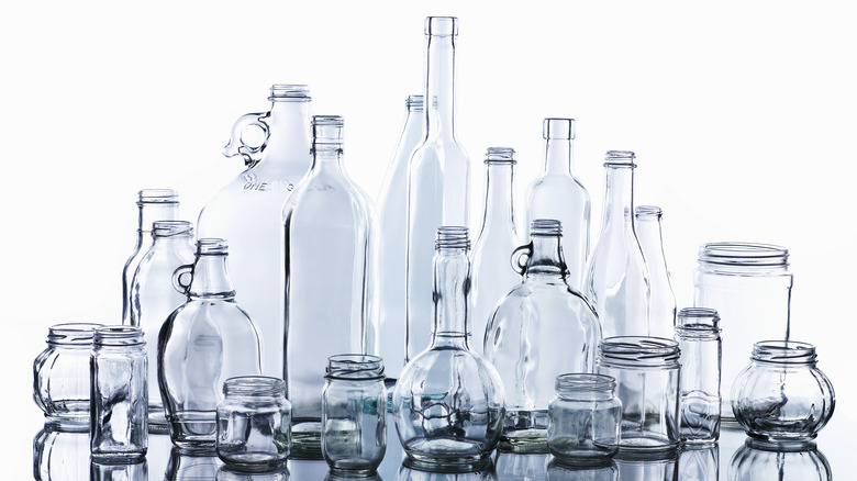 Various glass bottles 