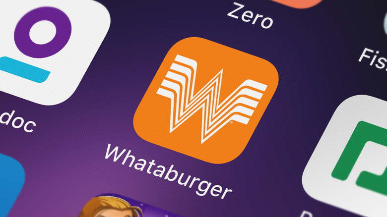 Whataburger app on phone screen