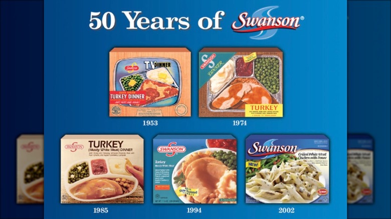 six Swanson dinner boxes