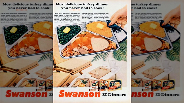 Swanson turkey dinner advertisement