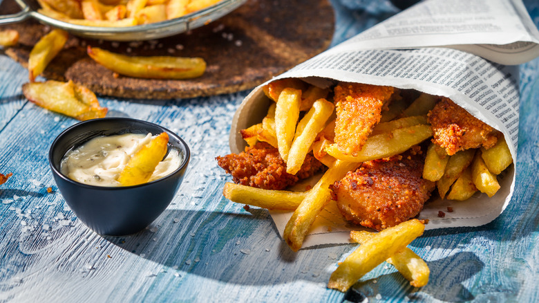 fish and chips tartar sauce