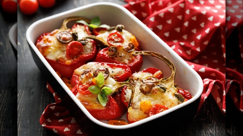 stuffed peppers casserole dish