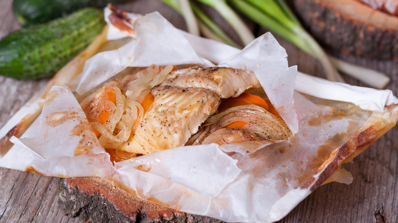 Halibut en papillote