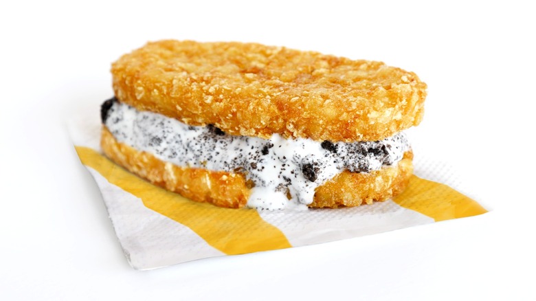 McDonald's hash brown McFlurry sandwich