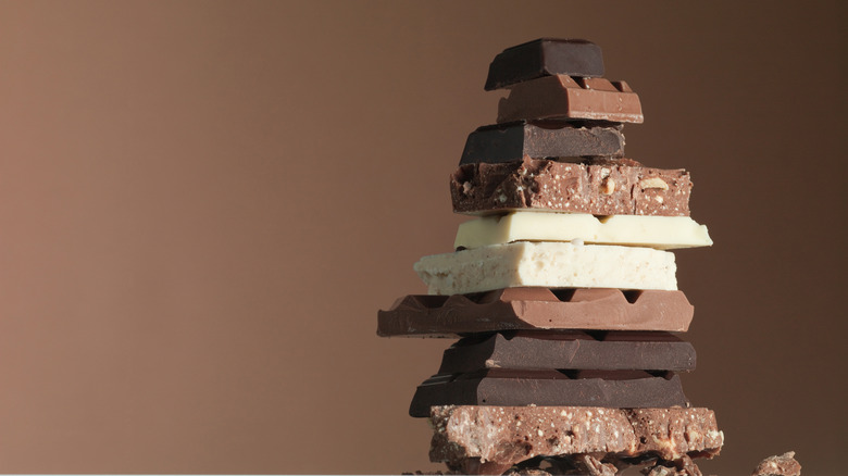 Stack of chocolate