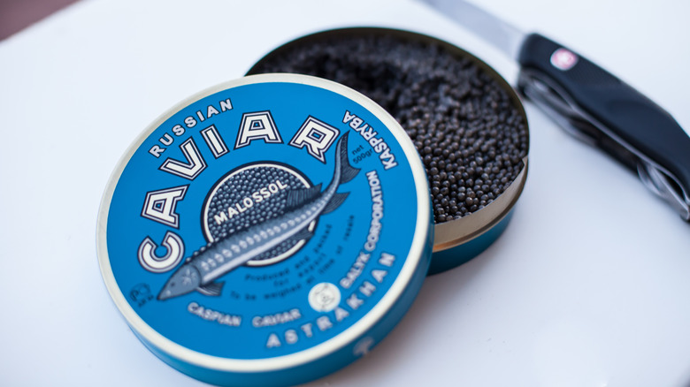 Tin of caviar 