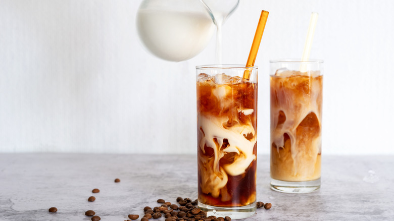cold brew with milk