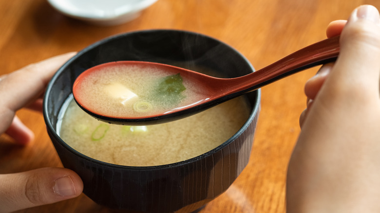 bowl of miso soup