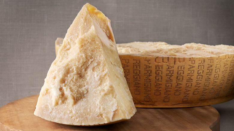 Parmigiano Reggiano in a round