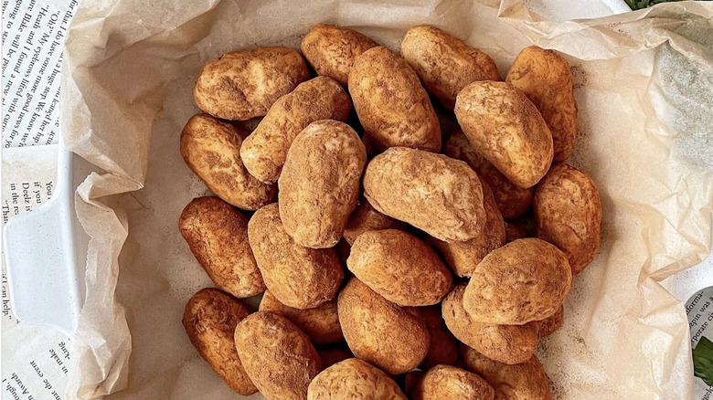 bowl of Irish potato candy