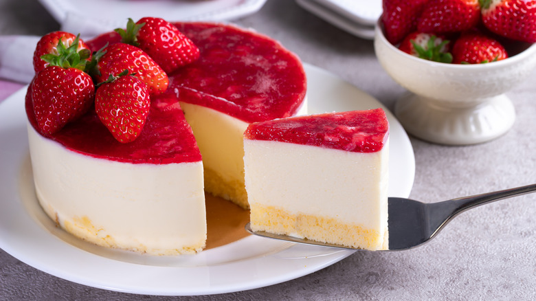 white chocolate cheesecake