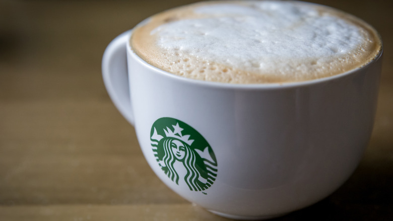 A Starbucks cappuccino