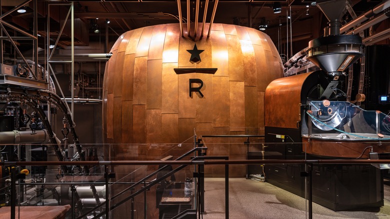 Starbucks Reserve roastery tank