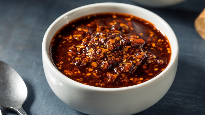 bowl of chili oil