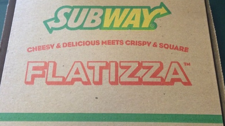 Subway Flatizza box