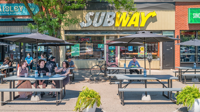 Subway storefront