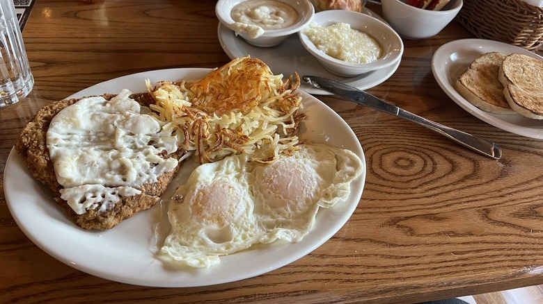 Cracker Barrel breakfast with eggs