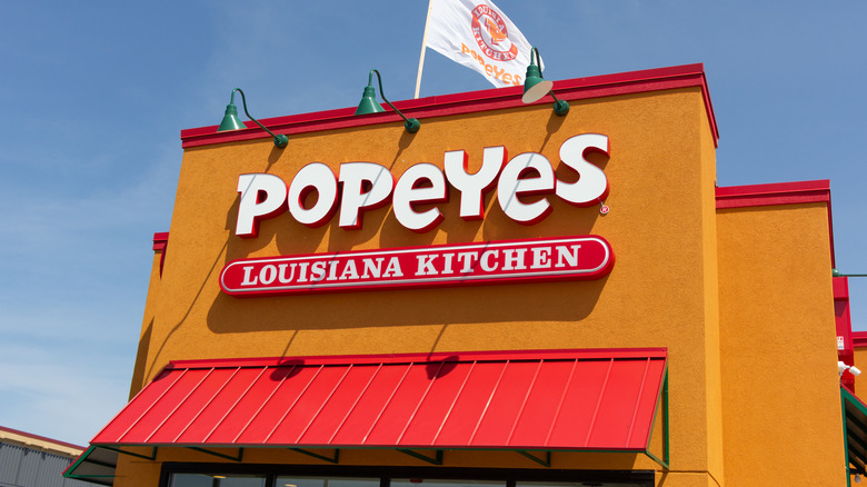 Exterior shot of Popeyes 