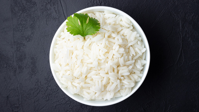 Rice on a plate