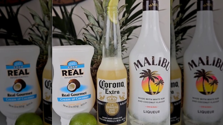 Ingredients for a Corona Colada