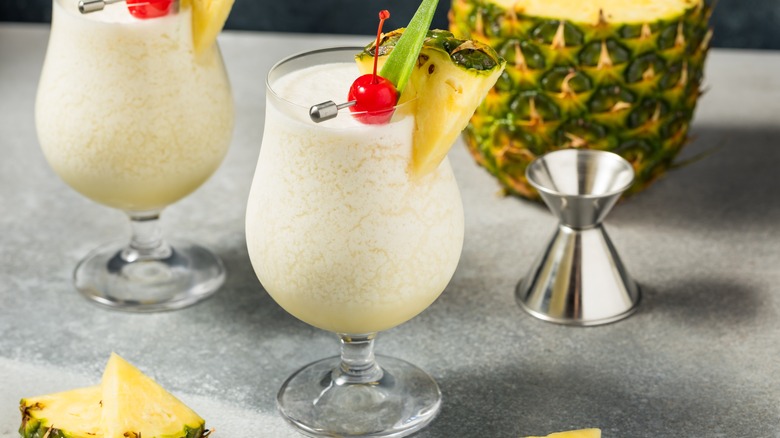 Pina Colada in a glass