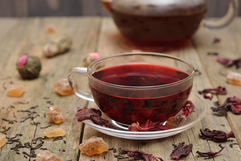 After dinner: Hibiscus Tea