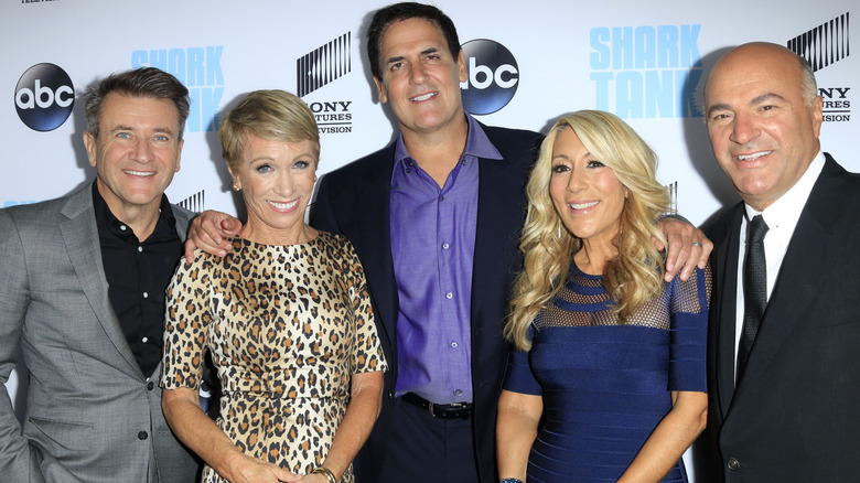 Shark Tank hosts at a public appearance