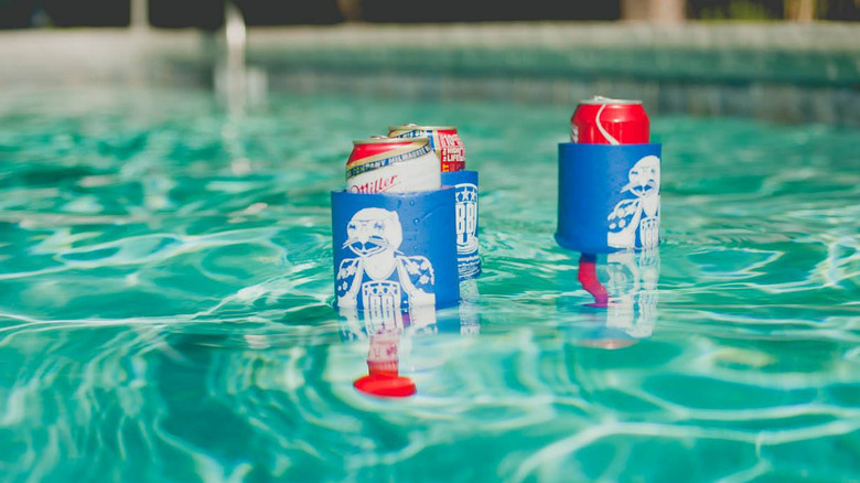 BeverageBoy koozies floating in water