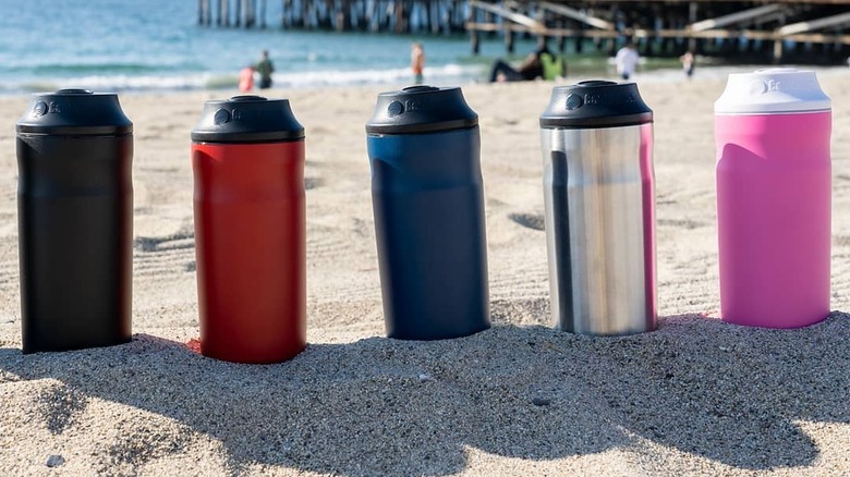 Bottlekeepers on the beach.