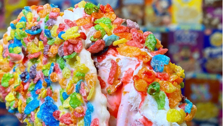 Cereal Killerz fruity pebbles dessert taco