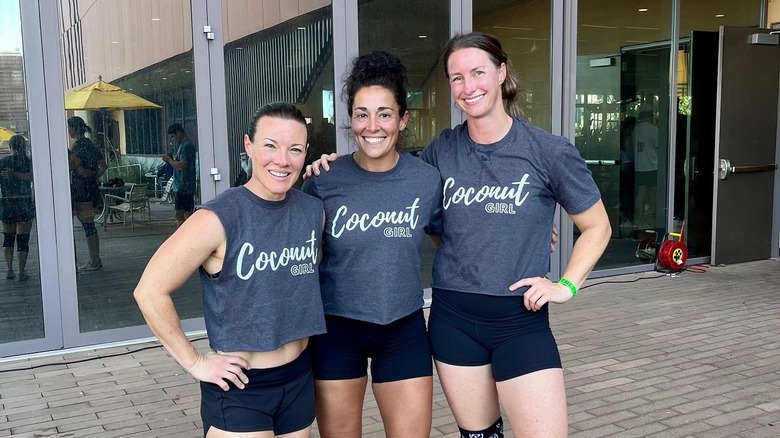 Women wearing Coconut Girl t-shirts