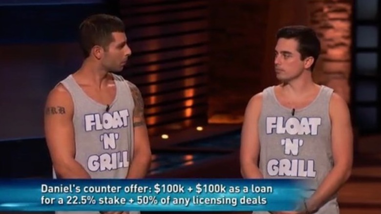 Float'N'Grill founders during their Shark Tank appearance