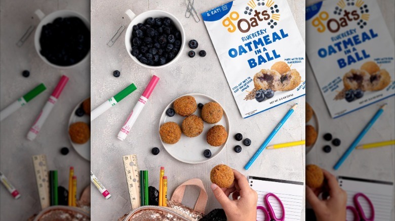 Go Oats balls with markers