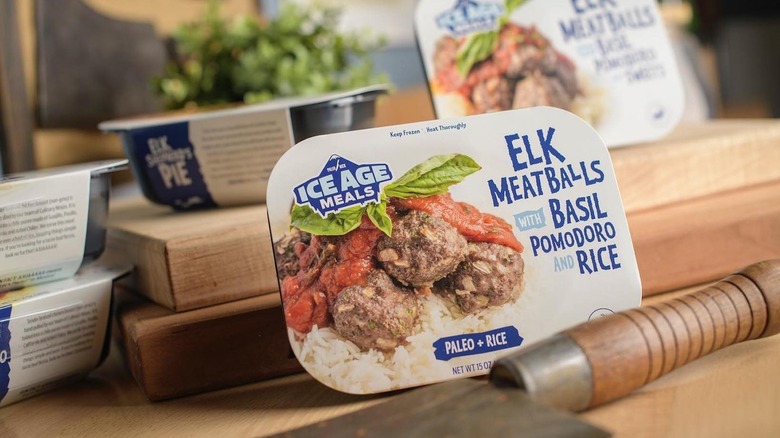 Elk meatballs Ice Age frozen meal