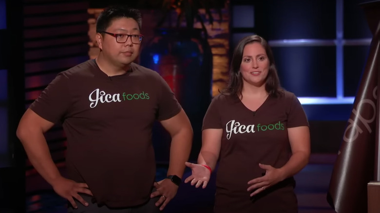 Jica Foods founders pitching on Shark Tank