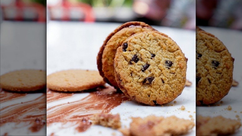 Nui cookies on messy table