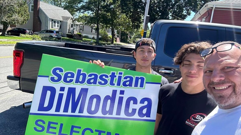 Sebastian DiModica with campaign sign