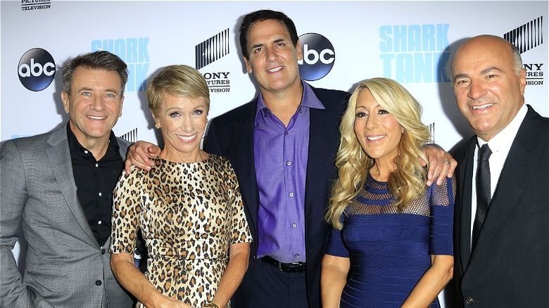 Shark Tank judges posing on the red carpet