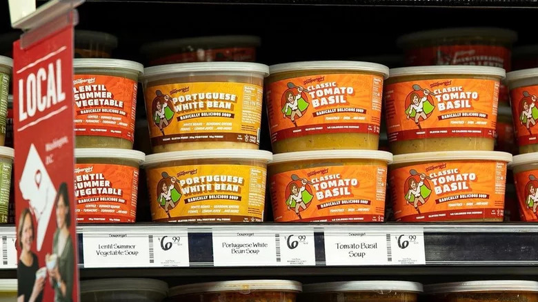 soups on Whole Foods shelf